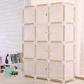 Armoires d&#39;armoires pliantes en plastique et bois pour la maison (ZH009)